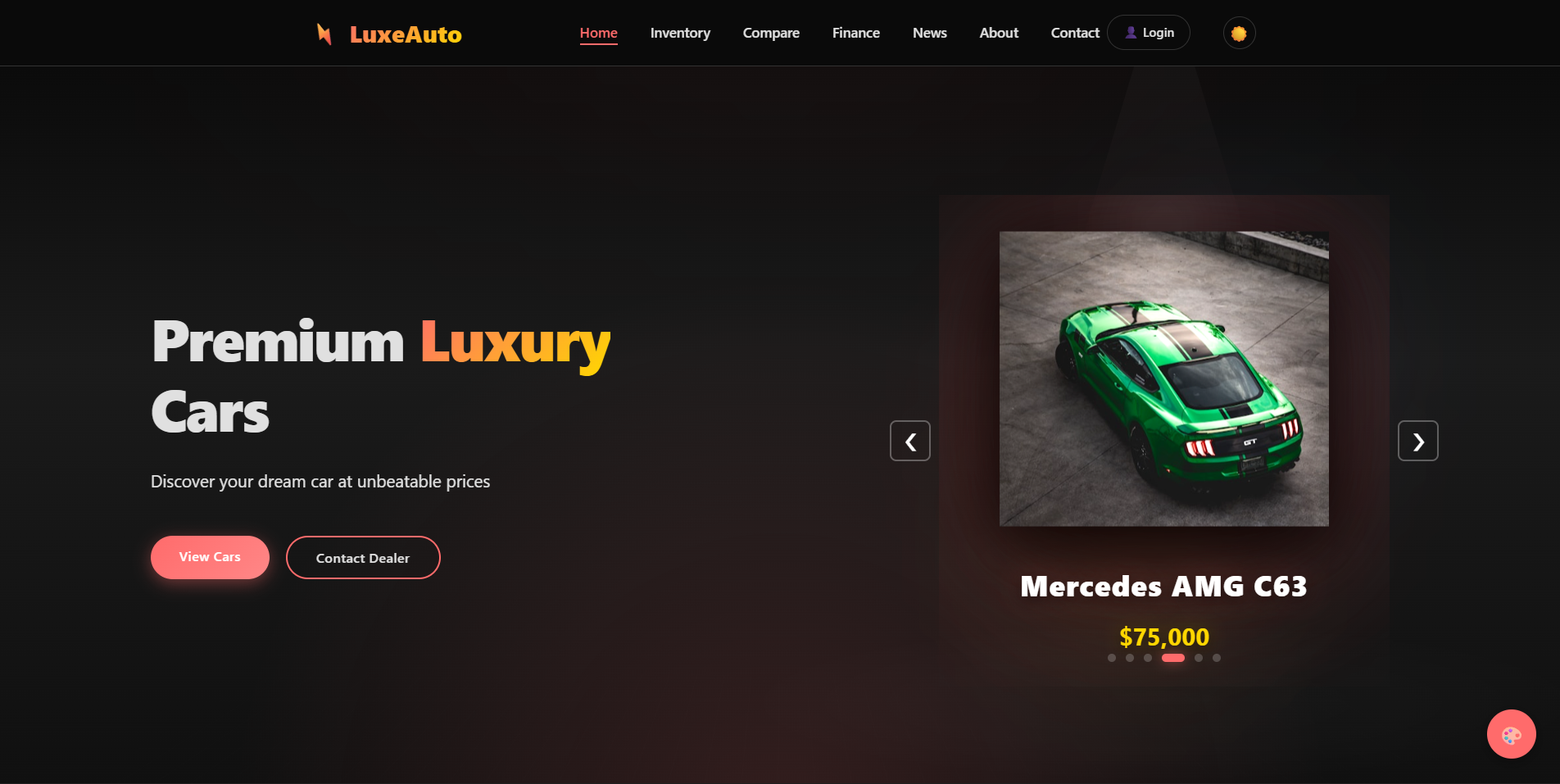 Premium Car Dealership Website
