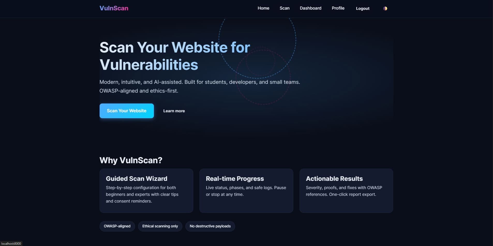 AI-Assisted Web Application Vulnerability Scanner